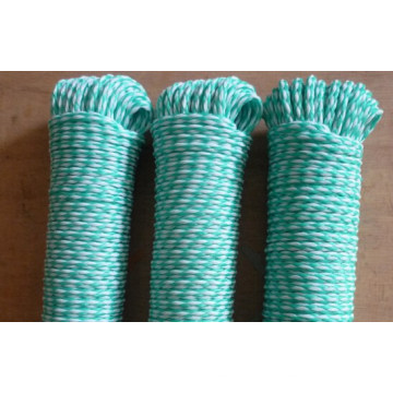 Colored hollow double braided polyester rope